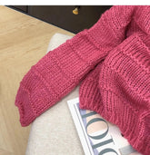 Crop Sweater for Women Long Sleeve Boat Neck Knitted Pullover Plain Jumper Ladies Autumn Winter Casual Chic Outfit voguable