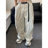 American Retro Mountain Outdoor Quick-drying Pants Men's Function Thin Cool Solid Color Cityboy Loose Casual Trousers Aesthetic voguable