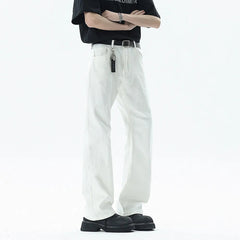 Mens Classic Straight Leg Solid Jeans Trending Best Selling Comfort Fit Casual Vintage Denim Trousers Fashion Wholesale white voguable