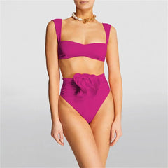 Floral Bikini Set Women Swimsuit High Waist Bikini Push Up Bikinis Sexy Bathing Suit Beachwear Print Biquini Female Beach voguable