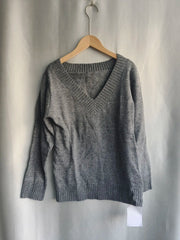 Fashion Vintage V-neck Knitted Tops Women 2024 Early Autumn New Sweaters Mujer Y2k Grunge Slim Fit Long Sleeve Pullovers voguable