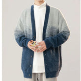 Autumn Winter KPOP Fashion Style Harajuku Slim Fit Tops Loose Casual All Match Knitwear Cardigan V Neck Long Sleeve Sweaters voguable