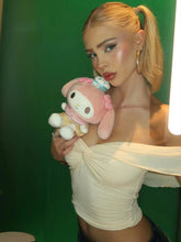 Sweet One Shoulder Mini Tops Women Kink Folds Collar Girly Skinny Backless Street Versatile Summer Trend Simple Clothes voguable