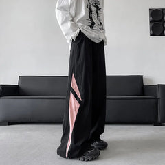 Unisex Summer Outdoor Loose Casual Pants men Sports Trousers Two Tone Design Lightweight Breathable Hiking Travel Elastic Waist voguable