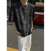Men Loose Fit Tie Dye Short Sleeve Round Neck T-Shirt Summer Fashion Casual Streetwear Soft Breathable Oversized Tee Comfy Y2K voguable