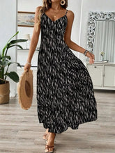 Voguable Women's Western Vacation Style Off-the-shoulder Dress Spring/Summer New Asymmetric Striped Design Maxi Dress voguable