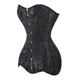 Voguable Femme Corset Long Torso Sexy Clothing Korse Jacquard Steel Boned Bustier 6XL Plus Size Korsett Women Steampunk Gorset voguable