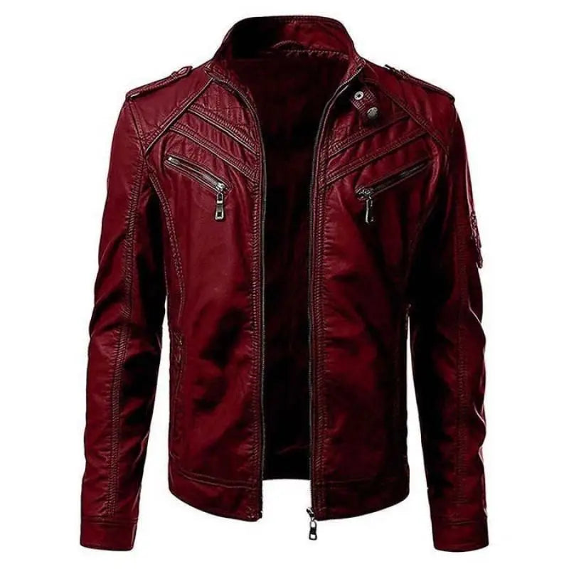 Men Faux Leather Jacket Motorcycle 5Xl Men Jackets Black Jaqueta De Couro Masculina Outwear Male Slim Fit Pu Leather Coats Man voguable