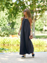 Voguable Summer Halter Long Dress Women Pareo Vintage Solid Sexy Maxi Dresses Ladies Holiday Fashion Vestidos Femme Clothing voguable