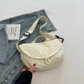 Casual All Match Vintage Women Chest Bag Simple Solid Streetwear Vintage Handbags Fashion Travel Femme Shoulder Crossbody Bags voguable