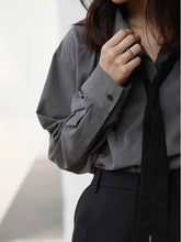 Voguable Elegant Bow Women Shirts Spring Long Sleeve Designed Simple Korean Office Ladies Blouse Button Casual Fashion Female Tops voguable