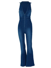 Y2k Denim Jumpsuit Women New V-Neck Sleeveless Slim Bodycon Jumpsuits Overalls Streetwear One Piece Outfits Jeans voguable
