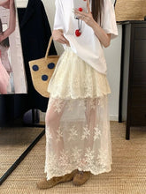 Voguable Summer Sweet Lace Lolita Skirts Womens Kawai Korean Fashion Skirt Girl Japan Elegant High Waist A-Line Y2k Skirt voguable