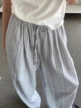 Voguable Korean Streetwear Trousers Fashion Drawstring Casual Wide Leg Pants Women 2000s Vintage Y2k Sport Striped Summer Oversize Loose voguable