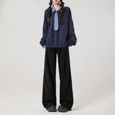 Voguable Maillard Coffee Corduroy Wide Leg Pants Women Autumn Winter Now Vintage Solid Straight Loose High Waist All-match Trousers voguable