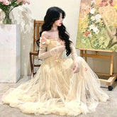 Light Luxury Dress for Women New Gentle Romantic Style Fairy Mesh voguable