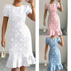 Voguable summer new slim hip fashion temperament commuter casual versatile dress voguable