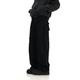 Voguable Techwear Wide Cargo Pants Men Hip Hop Wide Leg Trousers Male Streetwear Loose Casual Oversize Korean Men Clothing voguable