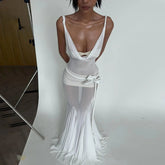 3Pcs Rose Bikini Sexy Swimsuit Women Push Up Swimwear Female Brazilian Biquini Ruffle Bathing Suit Long Skirt Beachwear Cover Up voguable