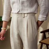 Light Luxury Men's Naples Draped Suit Pants Casual Solid Color Straight Premium Quality Dress Pants Wedding Banquet Business voguable