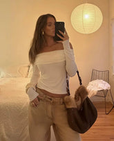 jaded london khaki wash to make old jeans mid-waist silhouette straight leg trousers Pbong