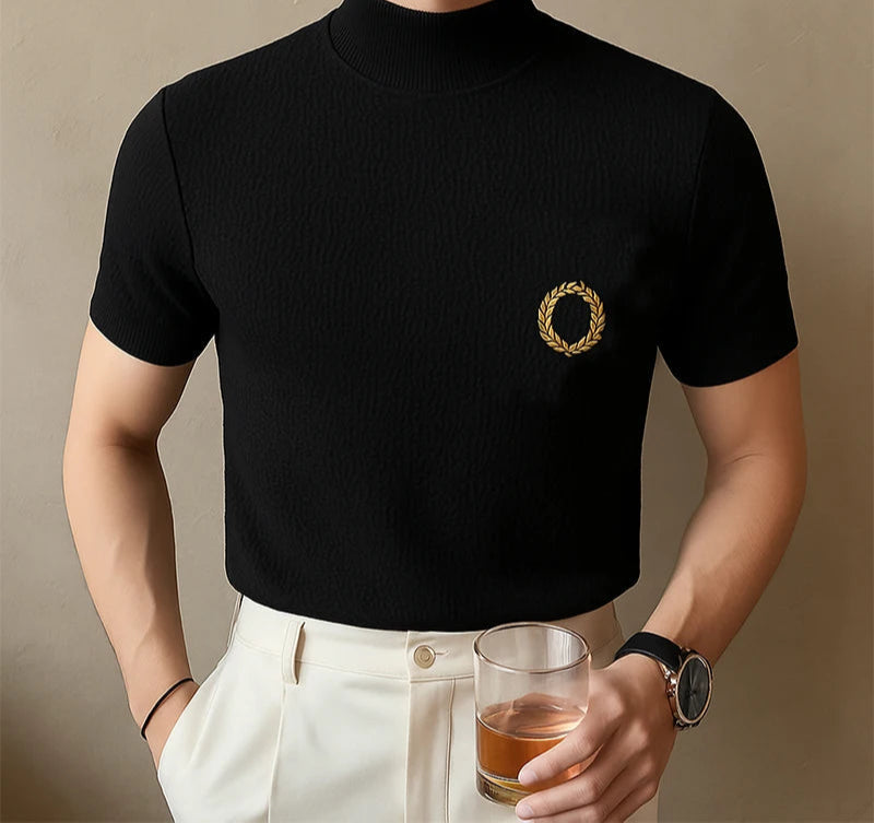 Fashion Short Sleeve Summer Tops Men T-Shirts Embroidery Tops Tee Solid T Shirt Men's Clothing Streetwear Oversize S-5XL voguable