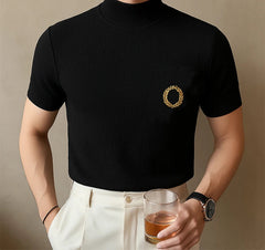 Fashion Short Sleeve Summer Tops Men T-Shirts Embroidery Tops Tee Solid T Shirt Men's Clothing Streetwear Oversize S-5XL voguable