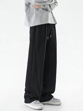 Voguable Y2k Flared Sweatpants Men Streetwear Sport Straight Heavy Duty Wide Leg Casual Pants Outdoor Hiking Long Trousers Male voguable