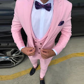 Voguable New Design 3 Piece Wedding Suits For Men Costume Homme Slim Fit Groom Tuxedo Wedding Men’s Blazer Formal Wear Terno Masculino voguable