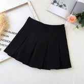 Korean Fashion Gray Pleated Skirt Women Vintage Cute High Waist Sexy Mini Skirts Kawaii Preppy Style Summer Streetwear voguable