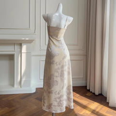 Fashion Women Dress Sleeveless Suspenders Lace Patchwork Brooch Female Summer Party Dresses New Tide 3QW1323 voguable