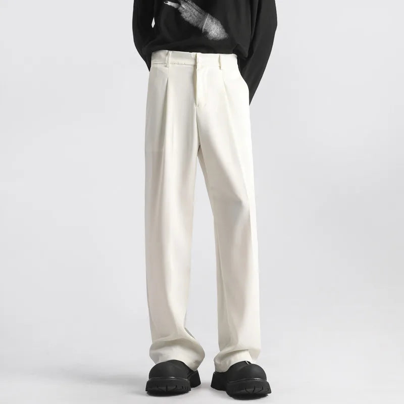 Suit Pants Men Slim Fit Fashion Social Mens Dress Pants Korean Casual Straight Pants Mens Office Formal Trousers Large Size 5XL voguable