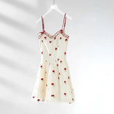 Voguable Summer Woman Korean Fashion Suit Kawaii Floral 2 Piece Dress Set Elegant Short Cardigan Beach Sleeveless Y2k Mini Dress Chic voguable