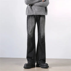 Straight Washed Jeans mens Crinkle Design Denim Pants Wholesale Trendy Fashion Casual Trousers Men Women Streetwear Style voguable