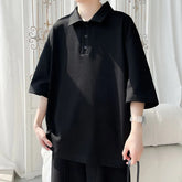 Men Cotton Polo Shirt Summer Breathable Soft Fabric Solid Collared T Shirt Casual Office Wear Classic Design Comfort Fit voguable