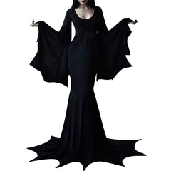 Women Vampire Bat Dress Costume Adult Cosplay Jumpsuit Halloween Outfit Masquerade Party Animals Cosplay Costume Gothic Horror voguable
