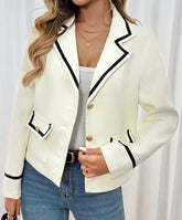Voguable Autumn/Winter New Women's Fashion Classic Commuter Comparison Wool Fragrant Suit Coat Women's Wear voguable