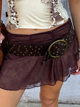 Voguable PU Vintage Wide Belt Rivet Pin Buckle Luxury Belts for Men Women Jeans Waistband Punk Rock Motorcycle Hip Hop Strap y2k voguable