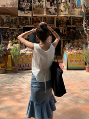 Casual Women Thin Cotton Summer Vest New V-neck Pocket Single Breasted Office Lady Tank Beige Black Fashion Sleeveless Top voguable