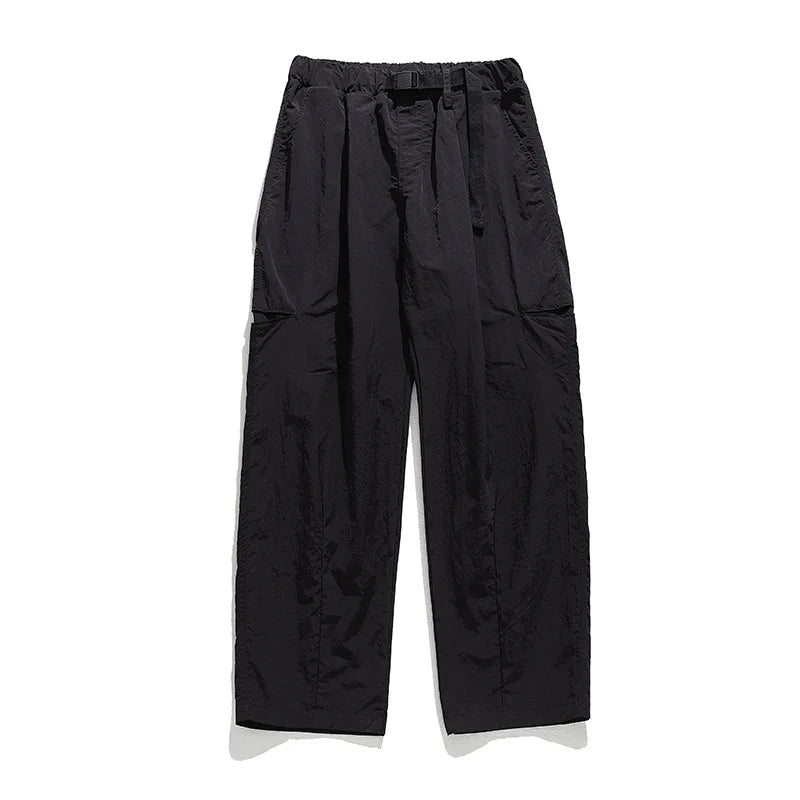 Voguable Techwear Parachute Pants for Men Summer Outdoor Waterproof Tactical Cargo Trousers Male Korean Streetwear Loose Casual voguable