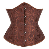 Voguable 10 Colors Can Be Chosen Underbust Jacquard Floral Corset For Women Elastic Boned Waist Slimming Gothic Bustier Gorset Korset voguable