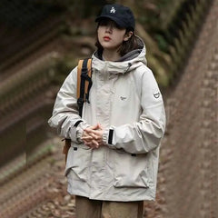 Fall Women Sportswear Jacket Y2K Winter Thick Warm Loose Pockets Casual Assault Suit Bf Fashion Oversize Outdoor Sports Outwear voguable