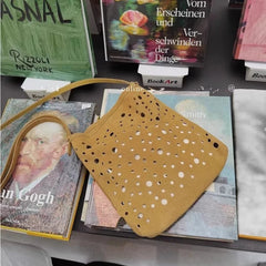 Women All Match Travel Shoulder Bags Hollow Out Casual Vintage Y2k Aesthetic Underarm Bag Streetwear Trendy Purses and Handbags voguable