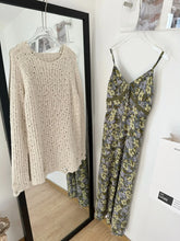 Voguable 2024 Spring Casual Sexy Style 2 Piece Set Women Round Neck Solid Sweater + Suspender Dresses Vintage Fairy Two Piece Dress Set voguable