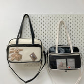 1pcs Women's shoulder bag Handbag for women CuteTransparent Pocket Style Shoulder Purse Women's shoulder bag voguable