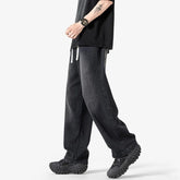 Summer Baggy Jeans Men Fashion Casual Straight Jeans Men Streetwear Hip-hop Loose Drawstring Vintage Jeans Mens Denim Trousers voguable