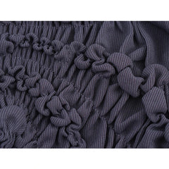 New Women Sexy Spaghetti Straps O Neck Ruched Asymmetrical Dress Holiday Summer Midi Vestidos voguable