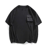 Summer Short Sleeved T-shirt Men White Casual T Shirt Men Streetwear Korean Loose Round Neck Tshirt Mens Top Large Size 4XL voguable