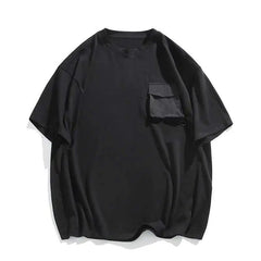 Summer Short Sleeved T-shirt Men White Casual T Shirt Men Streetwear Korean Loose Round Neck Tshirt Mens Top Large Size 4XL voguable