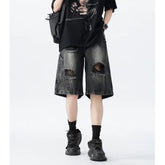 Distressed Denim Shorts mens Ripped Pocket Streetwear Summer Fashion Trendy Urban Vintage Casual Women Men Comfort Stylis voguable